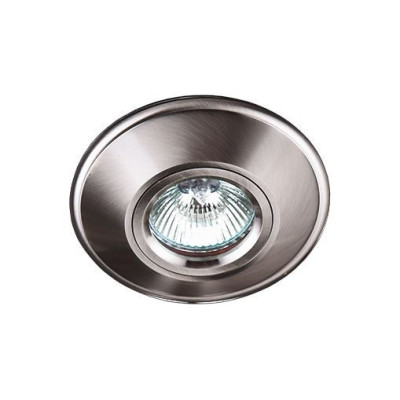 MAXLIGHT H0028 OPRAWA WPUSTOWA METALOWA OKRAGŁA, METAL SZCZOTKOWANY, GU5.3