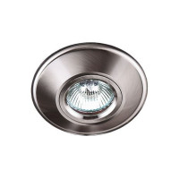 MAXLIGHT H0028 OPRAWA WPUSTOWA METALOWA OKRAGŁA, METAL SZCZOTKOWANY, GU5.3