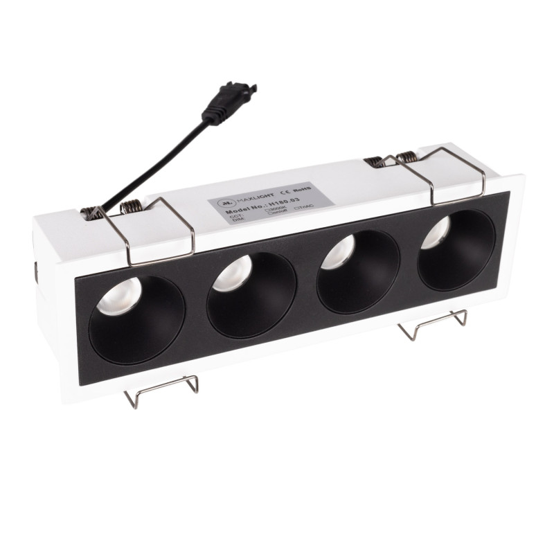 MAXLIGHT H180.03 OPRAWA WPUSTOWA MODULAR, DO SKOMPLETOWANIA Z MODUŁEM HM180 I TRAFO HT180






