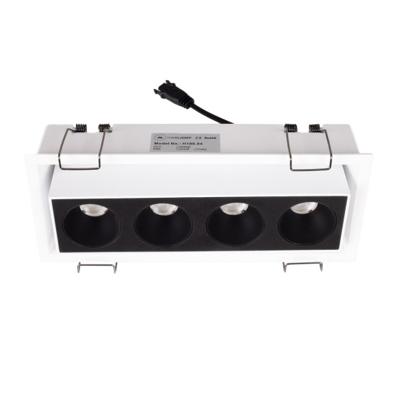 MAXLIGHT H180.04 OPRAWA WPUSTOWA MODULAR, DO SKOMPLETOWANIA Z MODUŁEM HM180 I TRAFO HT180







