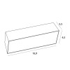 MAXLIGHT H180.07 OPRAWA WPUSTOWA MODULAR, DO SKOMPLETOWANIA Z MODUŁEM HM180 I TRAFO HT180








