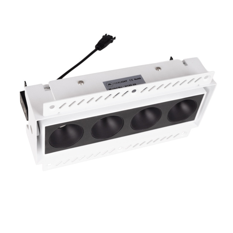 MAXLIGHT H180.08 OPRAWA WPUSTOWA MODULAR, DO SKOMPLETOWANIA Z MODUŁEM HM180 I TRAFO HT180








