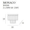 MAXLIGHT W0209 KINKIET  MONACO