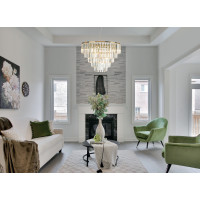 MAXLIGHT P0424 LAMPA WISZĄCA MONACO ZŁOTA Ø 60 cm