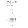 MAXLIGHT P0076-05L LAMPA WISZĄCA MOONLIGHT